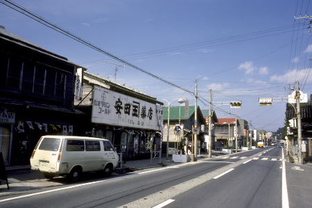 蟹田の中心部