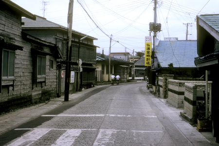 大間町中心部の北側