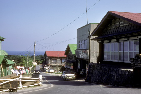 尻屋の集落の中心部