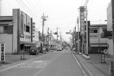 住吉町あたりの町並み