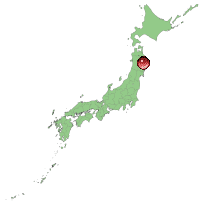 日本地図上の位置