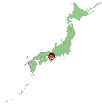 日本地図上の位置