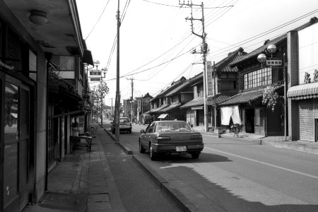 宿場の中央あたり