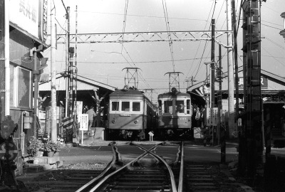 長谷駅での交換風景