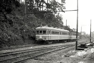 流山駅構内のクハ52