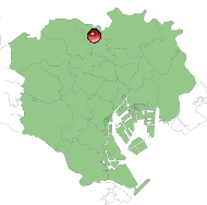 東京都区内での位置