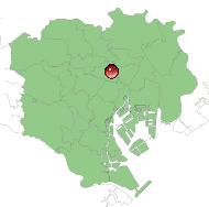 東京都区内での位置