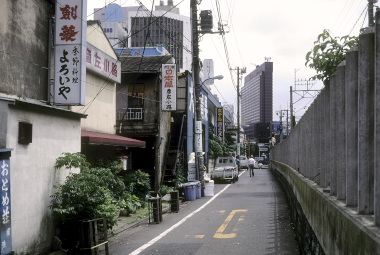 よろいや前から彦左小路を見る