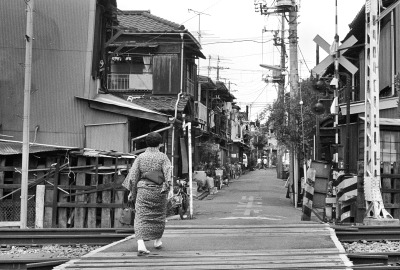 東武亀戸線の踏切