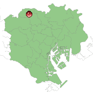 東京都区内での位置