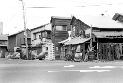 芝浦四丁目の木造家屋