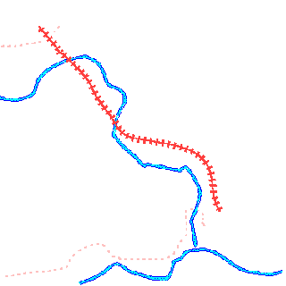 奥多摩工業曳鉄線の地図